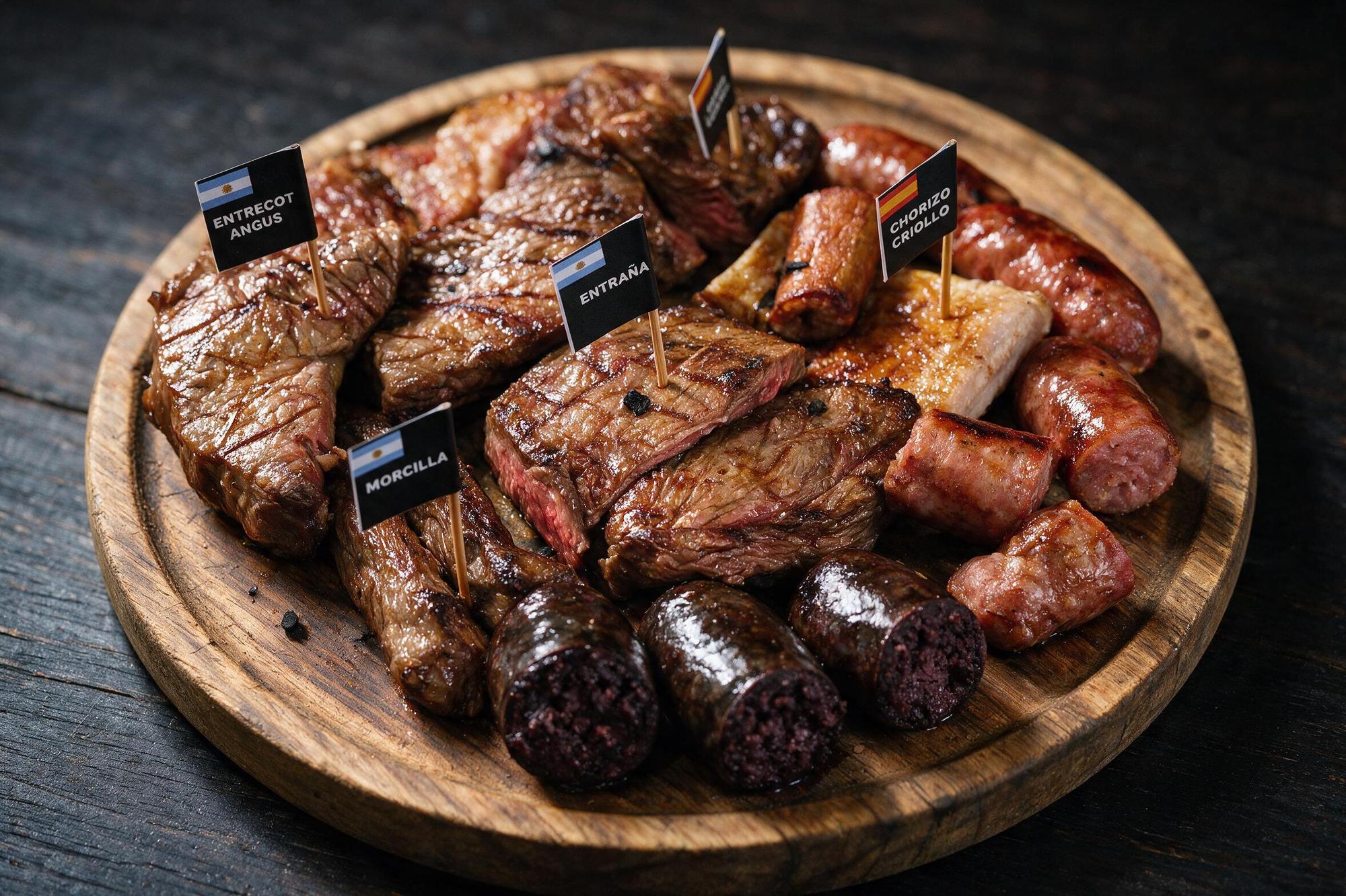 Parrillada de carne Angus a la brasa
